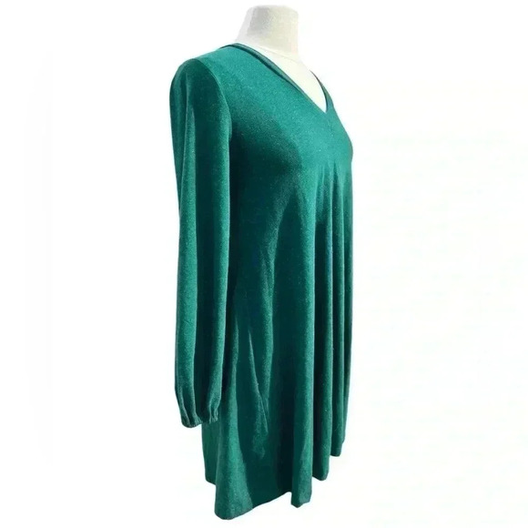 WVN Serena Long Sleeve Green Shift Dress Size Small NWT - Picture 4 of 11